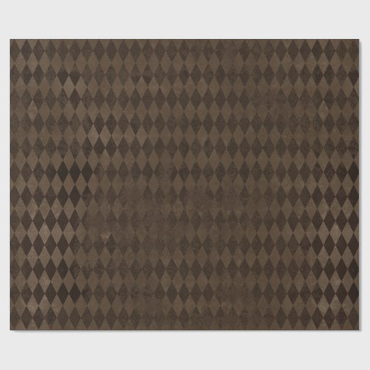 donkerbruin Harlequin Cadeaupapier (Vlak)