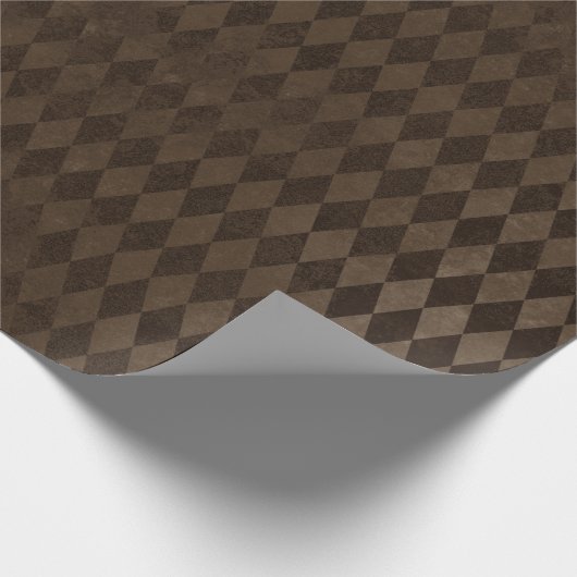  donkerbruin Harlequin Cadeaupapier (Hoek)