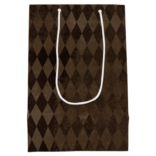  donkerbruin Harlequin Medium Cadeauzakje (Achterkant)