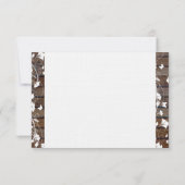 Donkerbruin hout Kijk wit Florence bedankt je kaar (Achterkant)