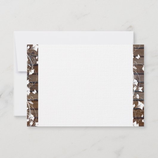 Donkerbruin hout Kijk wit Florence bedankt je kaar (Achterkant)