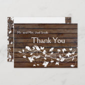 Donkerbruin hout Kijk wit Florence bedankt je kaar (Voorkant / Achterkant)