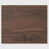 Donkerbruin hout Rustic Woodgrain Herhalingspatroo Cadeaupapier (Vlak)