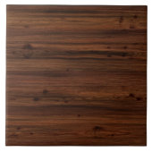 Donkerbruin hout tegeltje (Voorkant)