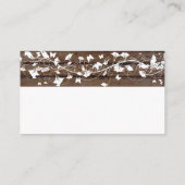 Donkerbruin hout — witte-opvangkaart informatiekaartje (Achterkant)