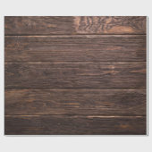 donkerbruin houten inpakpapier (Vlak)