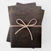 Donkerbruin houten rioolpapier met platte vellen p (In situ)