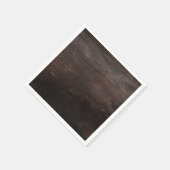Donkerbruin houtpapier (Napkin) Servet (Hoek)