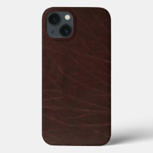 Donkerbruin leder Case-Mate iPhone case
