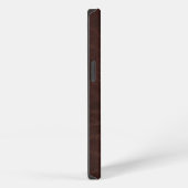 Donkerbruin leder iPhone hoesje (Rechterkant)