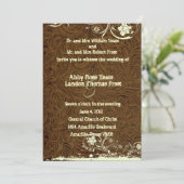 Donkerbruin leder met weddenschap kaart (Staand voorkant)