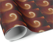 Donkerbruin lichtspiraal cadeaupapier (Rol Hoek)