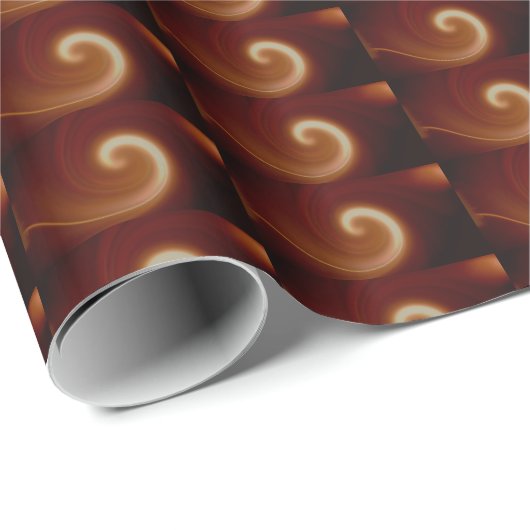 Donkerbruin lichtspiraal cadeaupapier (Rol Hoek)