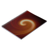 Donkerbruin lichtspiraal notitieboek (Linkerzijde)