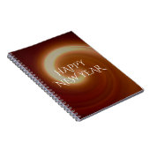 Donkerbruin lichtspiraal notitieboek (Rechterzijde)