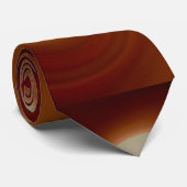 Donkerbruin lichtspiraal stropdas (Opgerold)