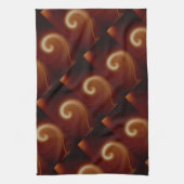 Donkerbruin lichtspiraal theedoek (Verticaal)