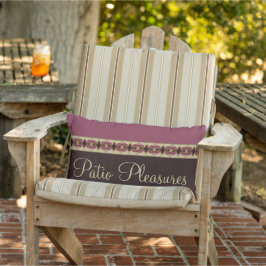 Donkerbruin met Bourgogne Buitenkussen