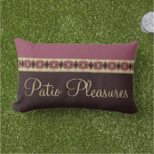 Donkerbruin met Bourgogne Buitenkussen (Gras)