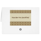 Donkerbruin met gouden patroon (Achterkant Horizontaal)