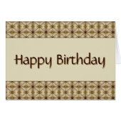 Donkerbruin met gouden patroon (Voorkant Horizontaal)