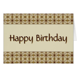 Donkerbruin met gouden patroon