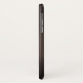 Donkerbruin metallisch achtergrondmonogram Case-Mate iPhone case (Achterkant/links)