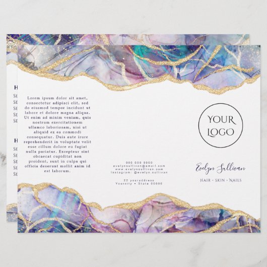 Donkerbruin ontwerp (Voorkant / Achterkant)