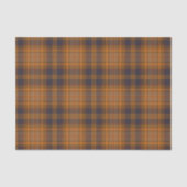 Donkerbruin | oranje plaid van tartan tissuepapier (Voorkant)
