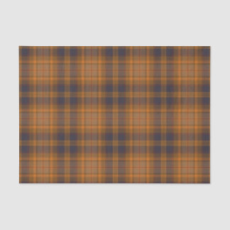 Donkerbruin | oranje plaid van tartan tissuepapier