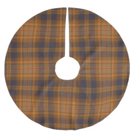 Donkerbruin Sinaasappel Violet Tartan Plaid Christ Kerstboom Rok