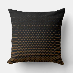 Donkerbruin Stippen Modern Black Kussen
