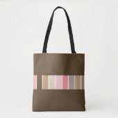 Donkerbruin strand tote bag (Voorkant)