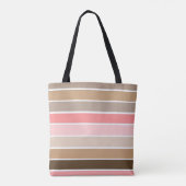 Donkerbruin strand tote bag (Achterkant)