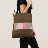 Donkerbruin strand tote bag (Dichtbij)