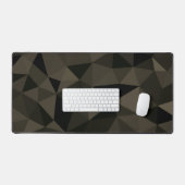 Donkerbruin zwart geometrisch mesh patroon bureaumat (Keyboard & Muis)