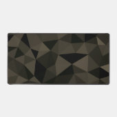 Donkerbruin zwart geometrisch mesh patroon bureaumat (Voorkant)