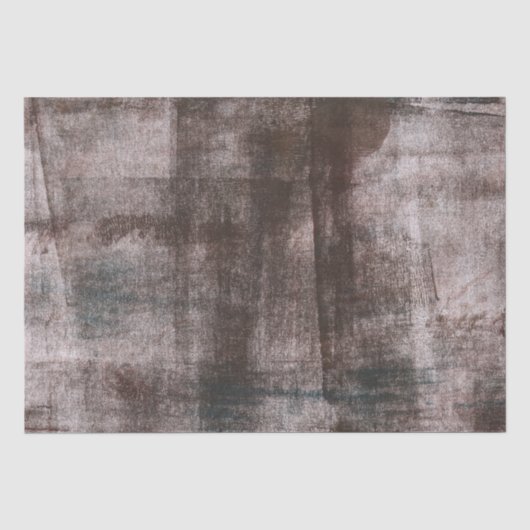 Donkerbruine abstracte kunst tissuepapier (Voorkant)