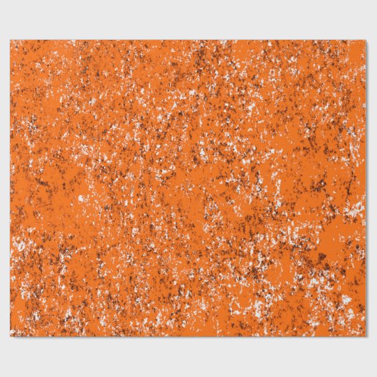 Donkerbruine achtergrond. Zwart wit sinaasappel o Cadeaupapier (Vlak)