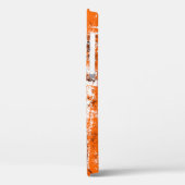 Donkerbruine achtergrond. Zwart wit sinaasappel o Case-Mate iPhone Case (Achterkant / Links)