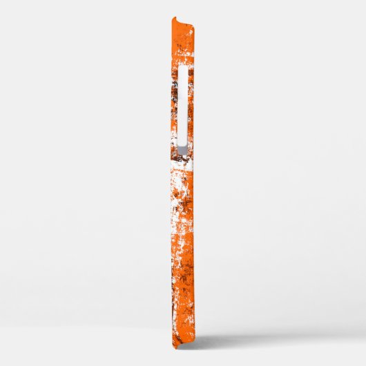 Donkerbruine achtergrond. Zwart wit sinaasappel o Case-Mate iPhone Case (Achterkant / Links)