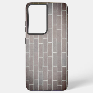 Donkerbruine bakstenen telefoonhoes samsung galaxy hoesje