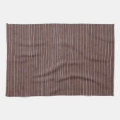 Donkerbruine Bleke strepen Theedoek (Horizontaal)