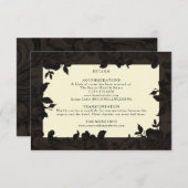 Donkerbruine  details over de bruiloft (Voorkant / Achterkant)