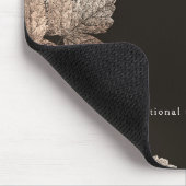 Donkerbruine en bronzen bladeren rustieke herfst g muismat (Hoek)