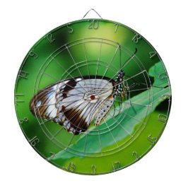 Donkerbruine en grijze vlinder dartbord