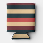  donkerbruine en groene strepen blikjeskoeler (Voorkant)