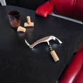  donkerbruine en groene strepen kurkentrekker