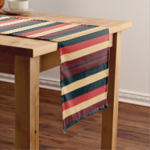  donkerbruine en groene strepen