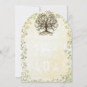   donkerbruine en Moss Green Swirl Kaart (Achterkant)